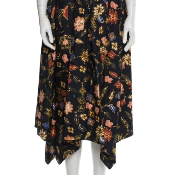 NWOT ULLA JOHNSON Cybil Silk Midi Dress in Odessa S $765 - Picture 11 of 11